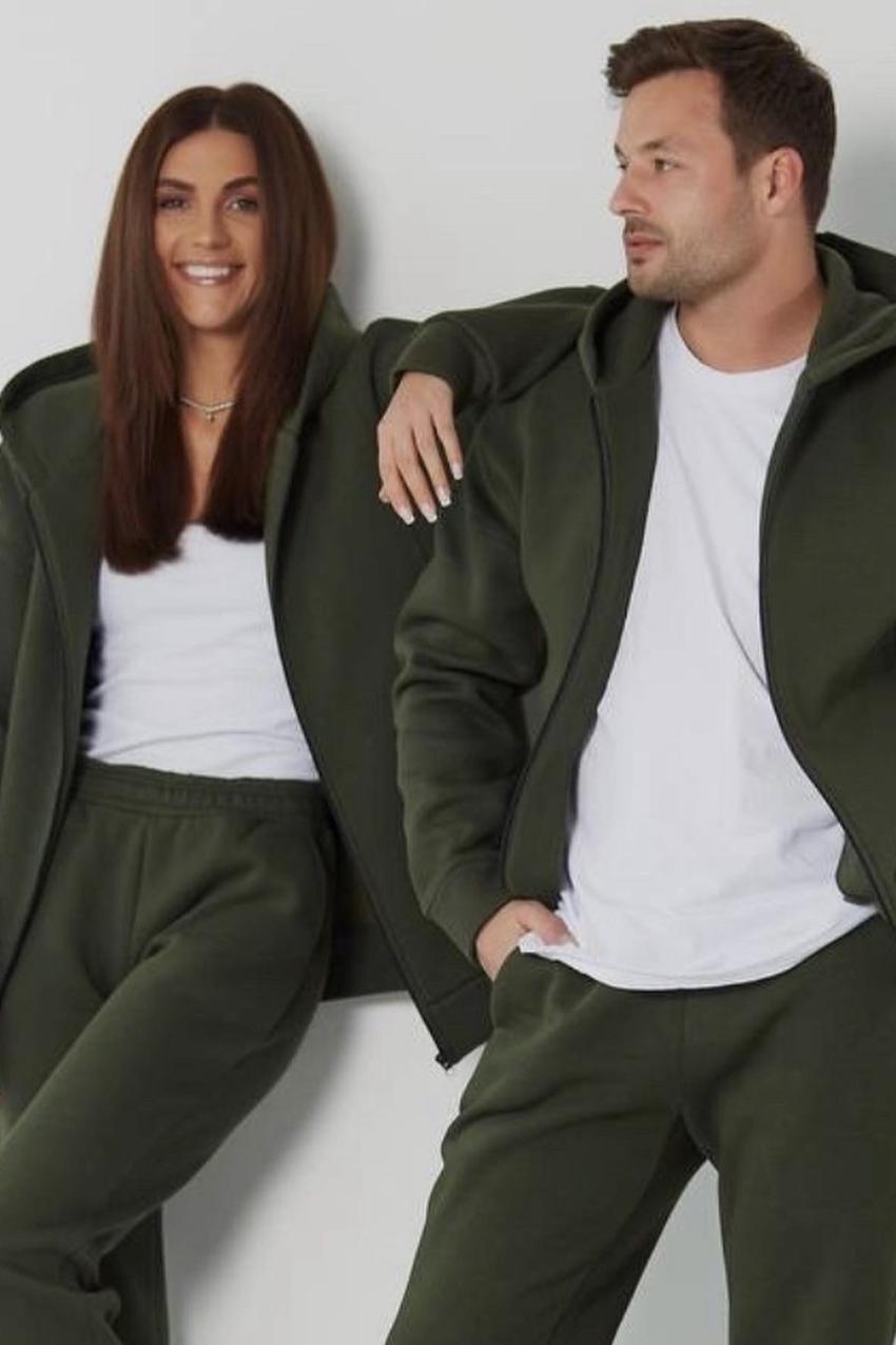 Прогулочный костюм унисекс на замке М115.4 Хаки S (357-1-60) - фото 2 Прогулочный костюм унисекс на замке М115.4 Хаки S (357-1-60) - фото 2