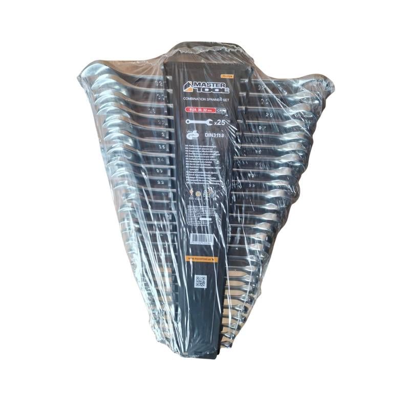 Ключі комбіновані MasterTool SATIN CrV DIN 3113 25 шт. 6-28/30/32 мм (71-2124)
