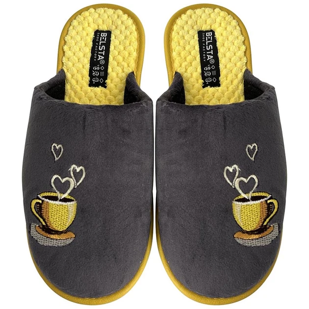 Домашние тапочки женские БЕЛСТА 89-7k теплые р. 39 Сірий