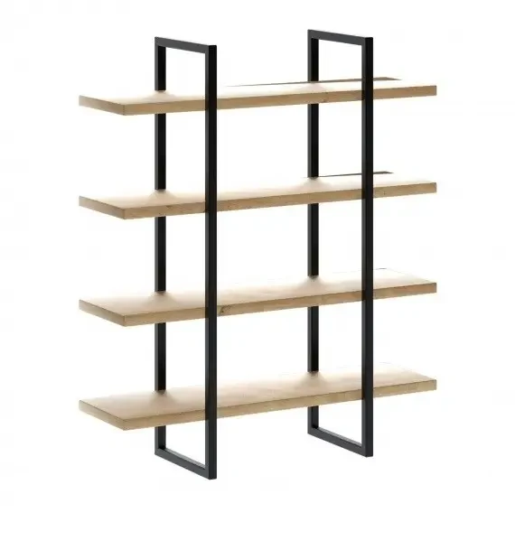 Стелаж Loft NS-1041 з полицями для роботи та кабінету Чорний (3075780132) (3075780132) Стелаж Loft NS-1041 з полицями для роботи та кабінету Чорний (3075780132) (3075780132)