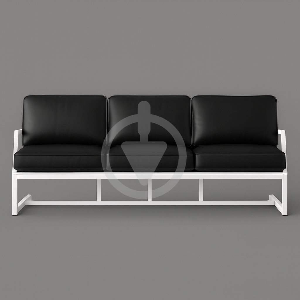 Диван металевий AVVS tech Атлас вуличний лофт екошкіра з підлокотниками 246 см Чорний/Білий (30222843) - фото 2 Диван металевий AVVS tech Атлас вуличний лофт екошкіра з підлокотниками 246 см Чорний/Білий (30222843) - фото 2