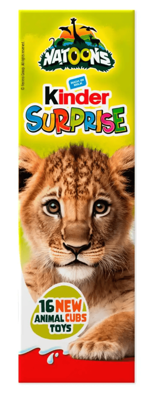 Набір шоколадних яєць Kinder Surprise Chocolate Natoons 4x20 г (2678596016)