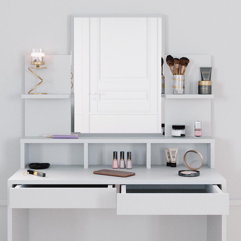 Туалетный столик Vicco Ania со стулом Белый - фото 5