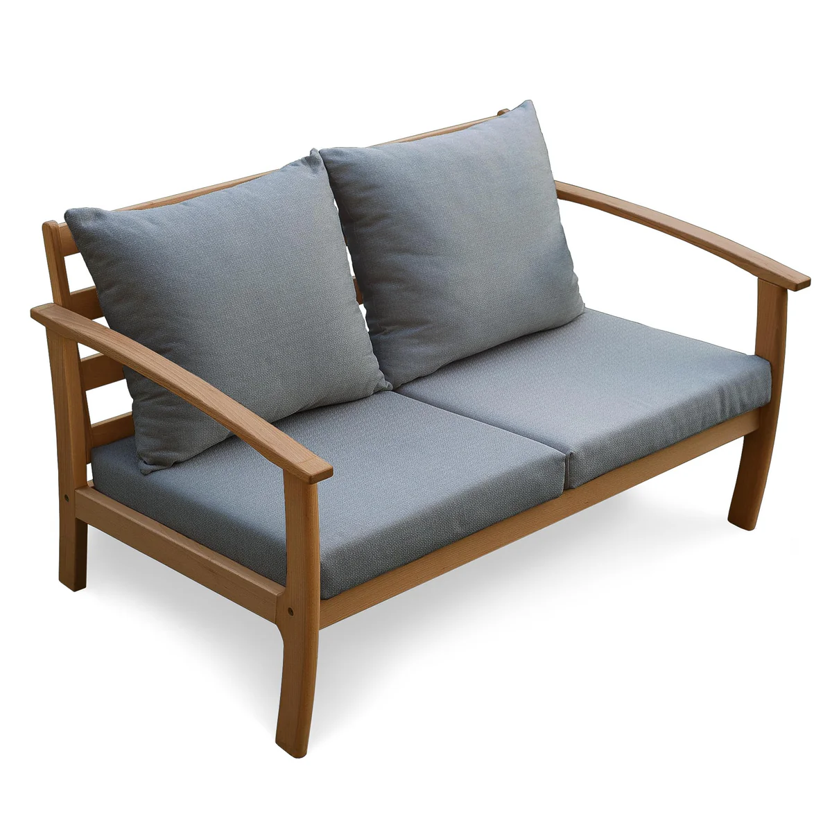 Диван Woodman Legato з масиву дерева бук/тканина grey Карамель (53194)