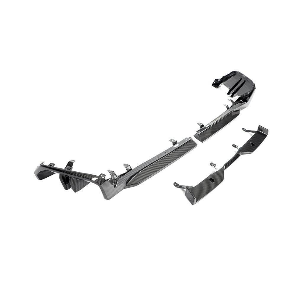 Диффузор заднего бампера DDCarbon сухой M-Sport для BMW 5/i5 серия G60/60E/61 2023- гг. натуральный карбон (136986)