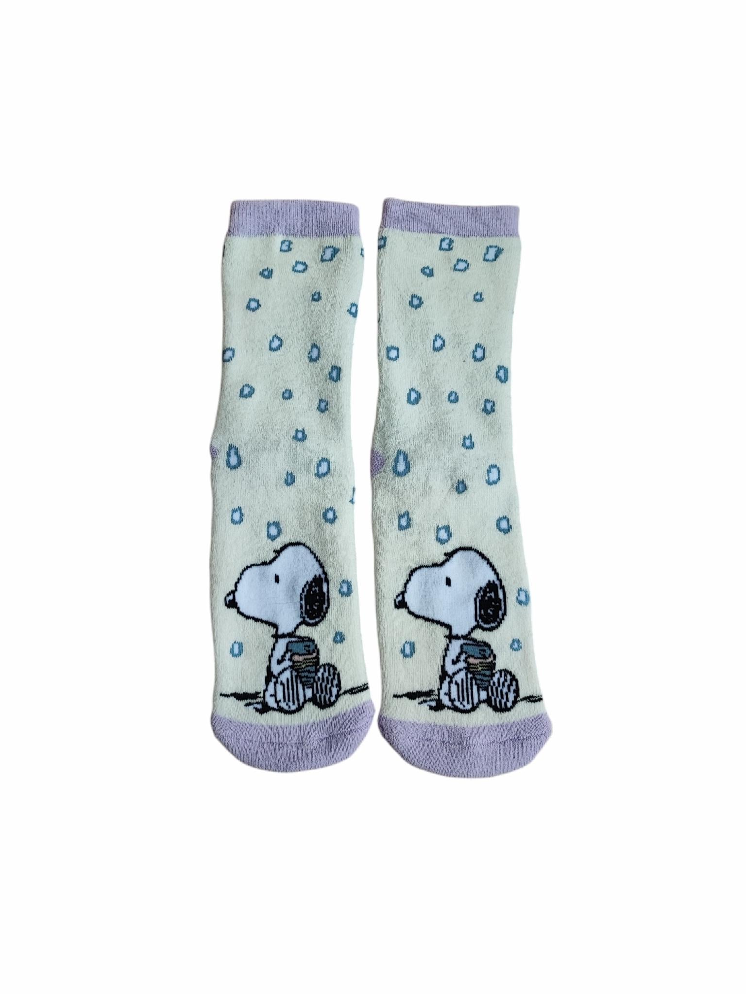 Шкарпетки дитячі махрові для дівчинки Peanuts р. 35-38 Білий (24101618)
