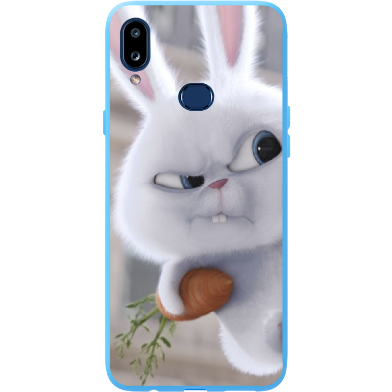 Чохол Boxface Samsung A107 Galaxy A10s Rabbit Snowball Блакитний силікон (37944-up1116-41588)