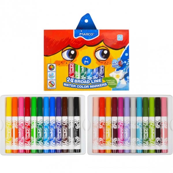 Фломастери Marco JUMBO 24 кол. (1632/24CB)