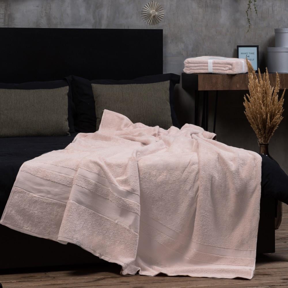 Простирадло махрове Aisha Ai-home 150х200 см Бежевий (14319324)