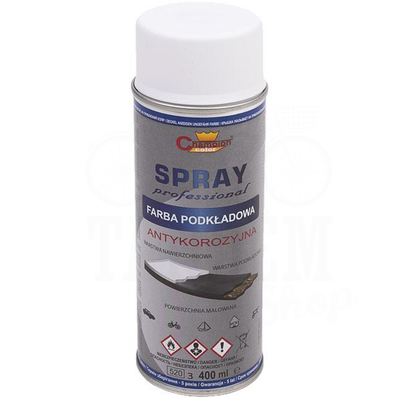 Грунт универсальный Champion Spray Professional 400 мл Белый Грунт универсальный Champion Spray Professional 400 мл Белый