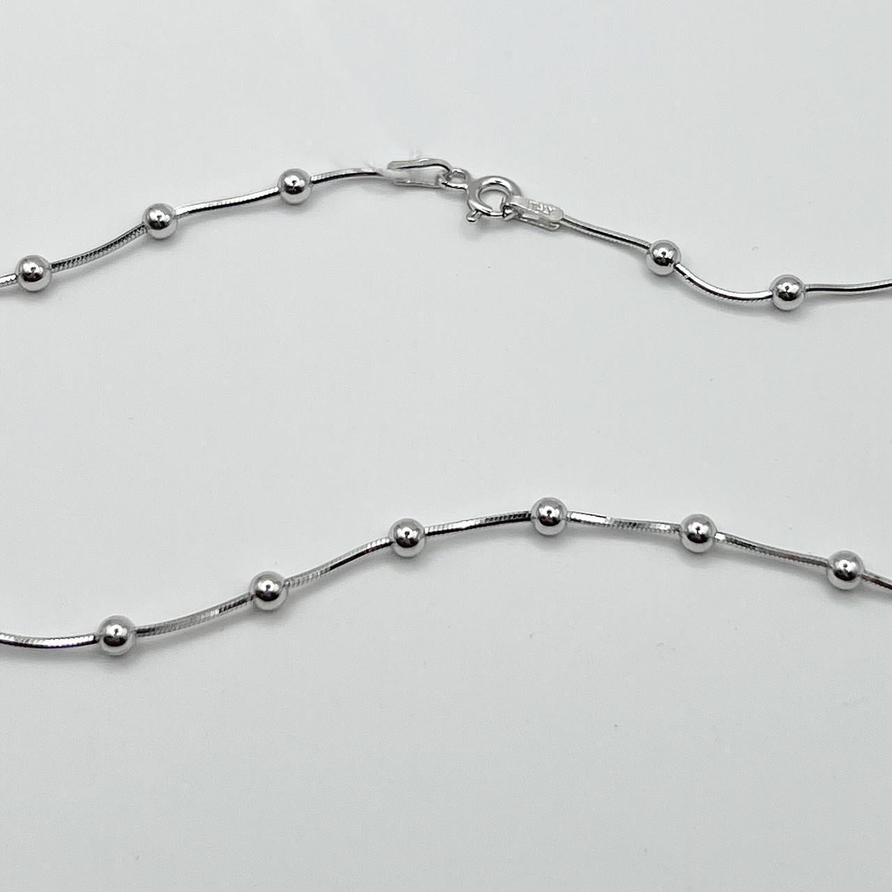 Цепочка серебряная Снейк+Шарики 50 5,83 г (2525993810)