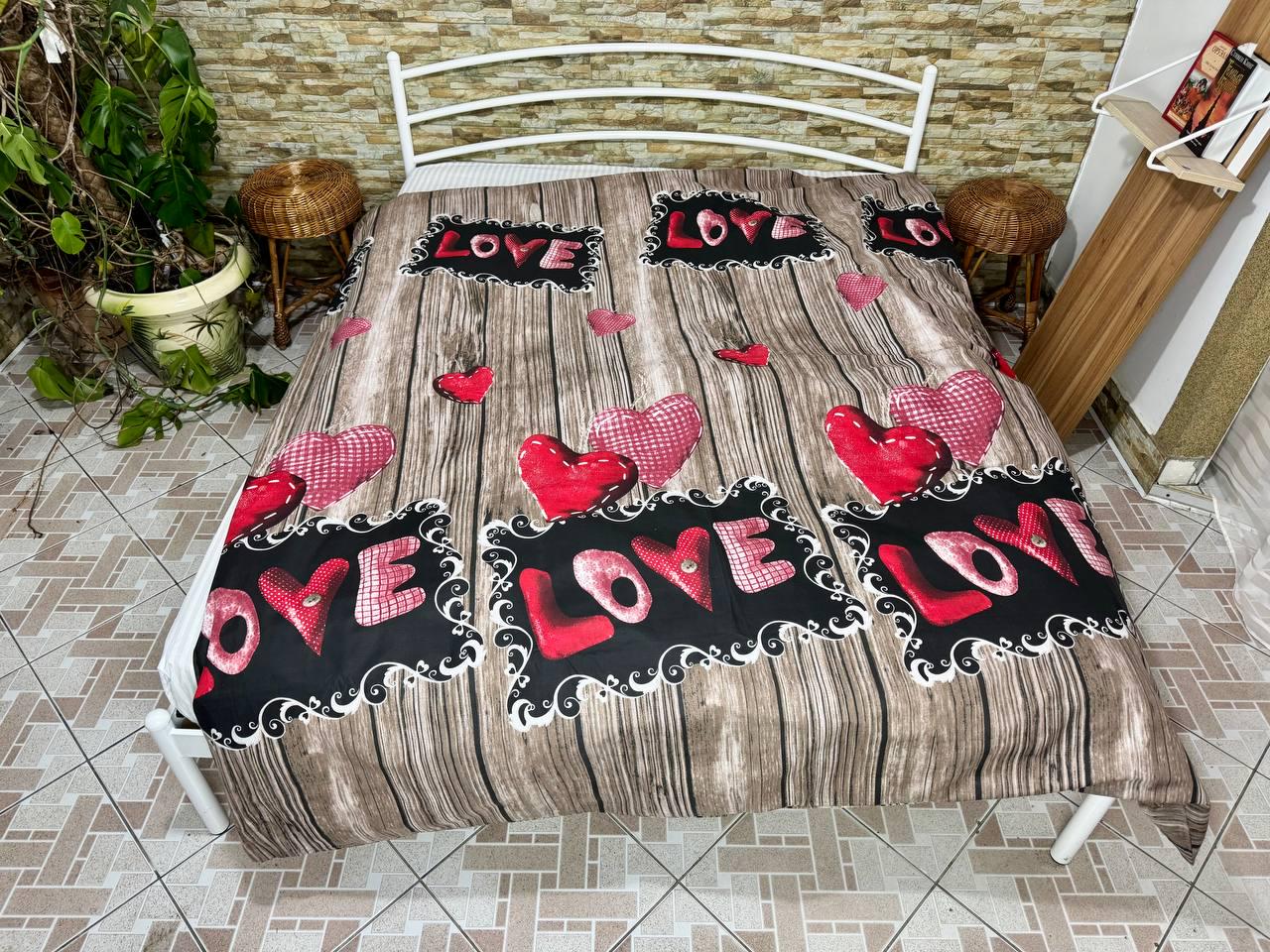 Пододеяльник из бязи Love 180х220 с м (G-0077/x180)