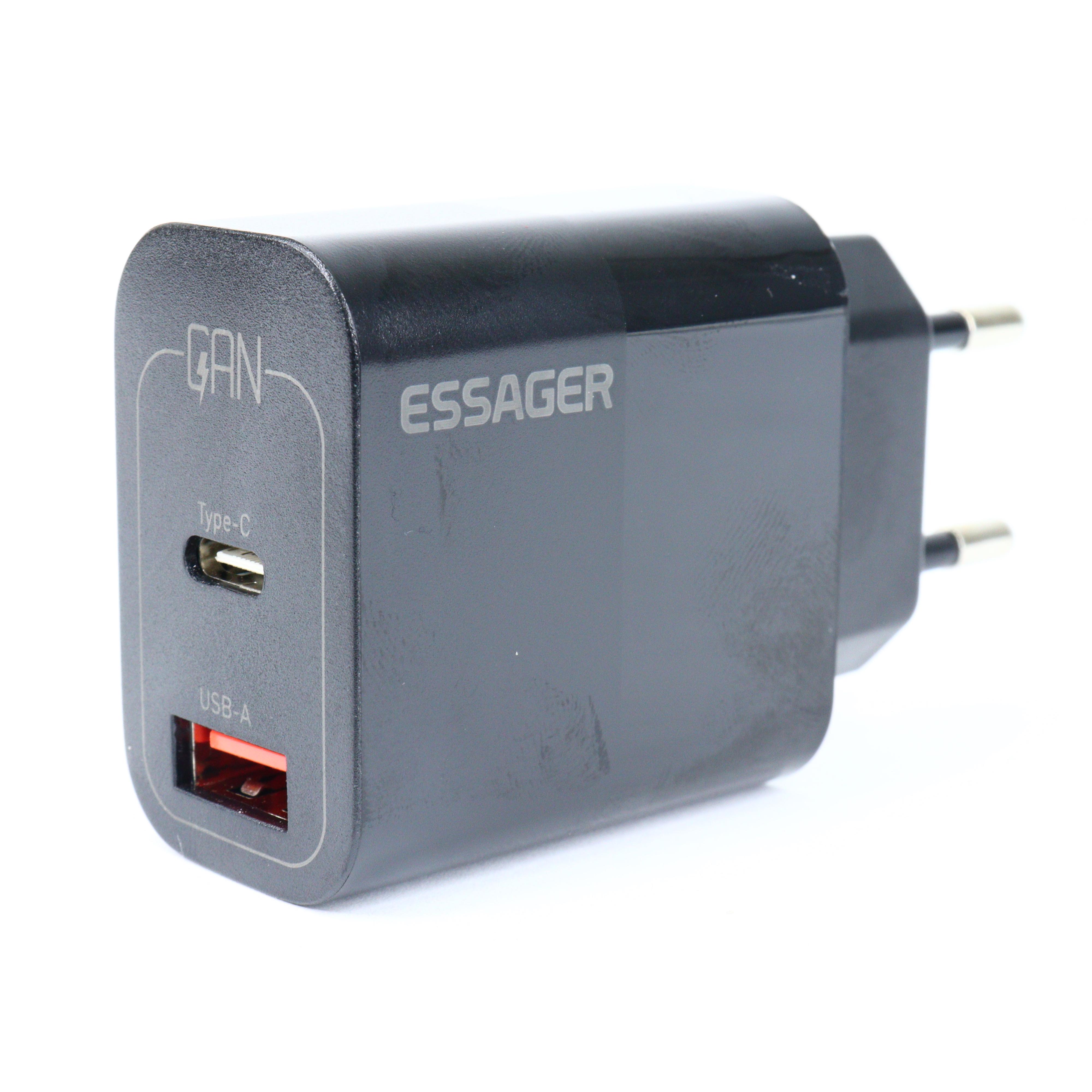 ᐉ Блок питания Essager GaN Type-C/USB-A 33 W (021824) • Купить в Киеве,  Украине • Лучшая цена в Эпицентр