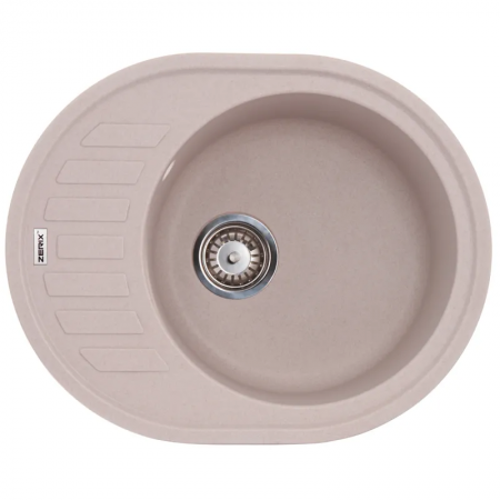Мойка кухонная Zerix ZS-6250R-06 615х495х200 мм Бежевый (ZX4549)