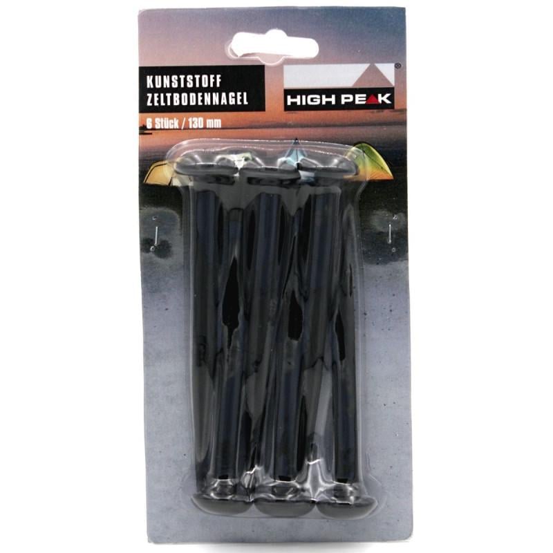 Колечки High Peak ABS Mushroom Peg 13 см 6 шт. Black (42216)