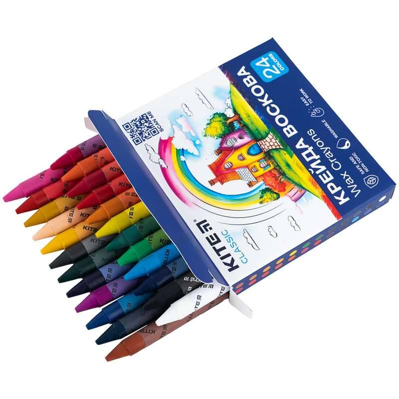 Крейда KITE Classic воскова 24 кольори (4063276186188 K-1070 67632) - фото 2 Крейда KITE Classic воскова 24 кольори (4063276186188 K-1070 67632) - фото 2