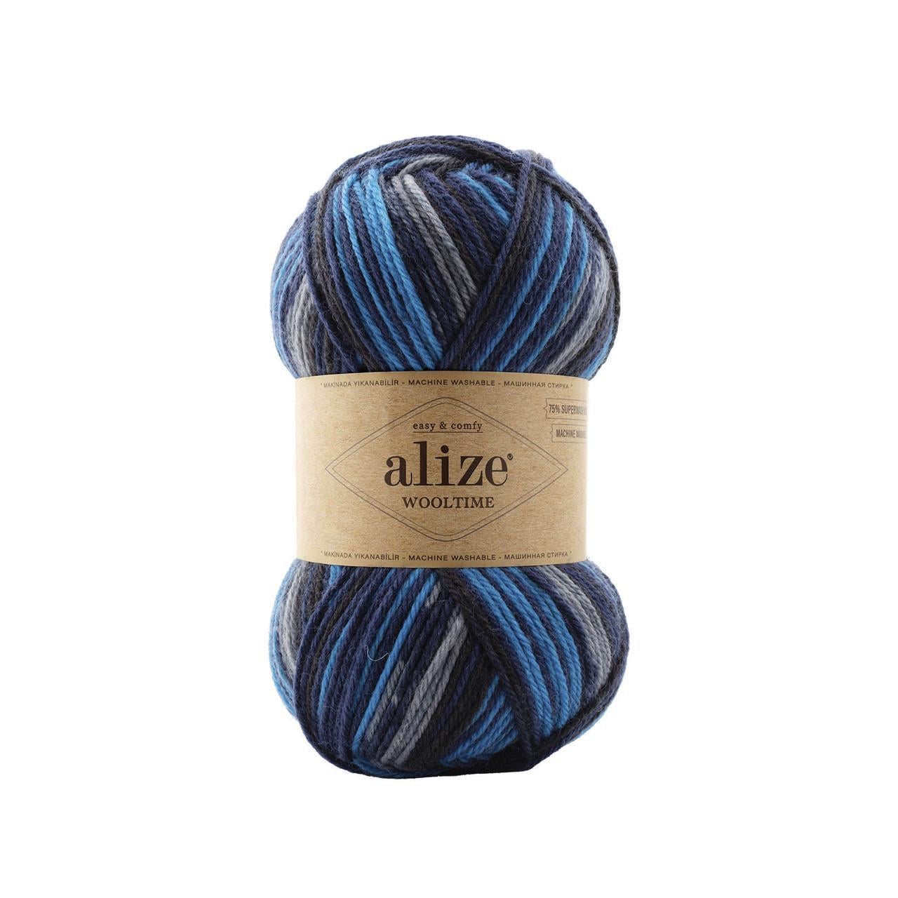 Пряжа носочная Alize Wooltime цвет 11011 (2103527143)