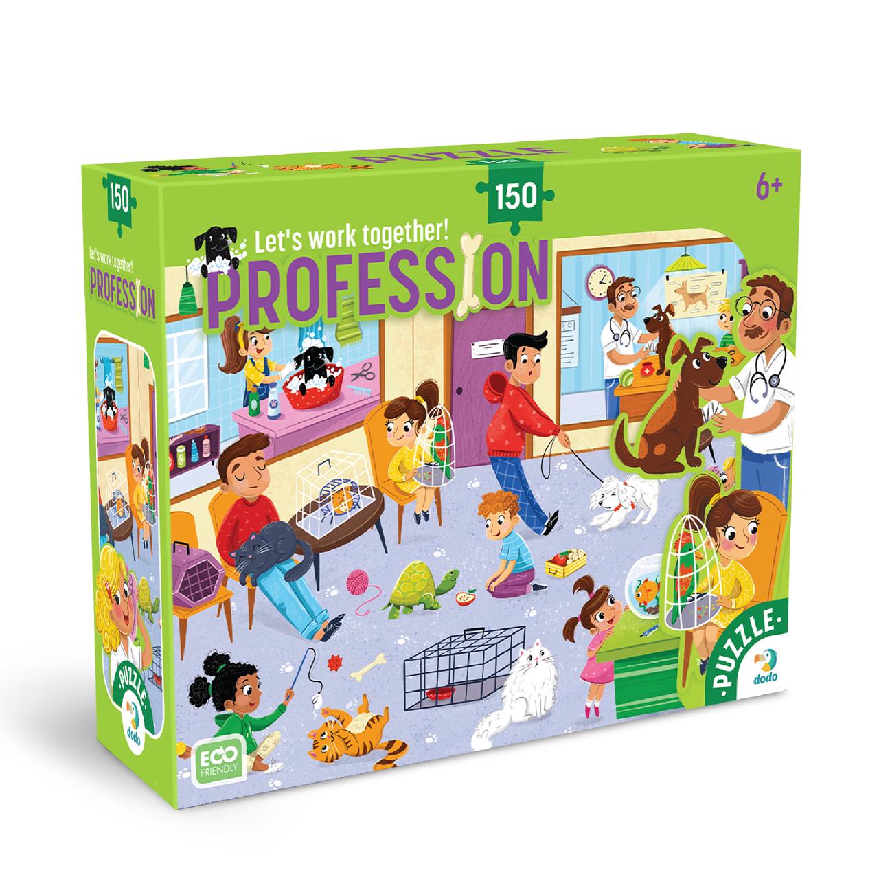 Пазл DoDo Професії. Ветеринар 150 ел. (300701)