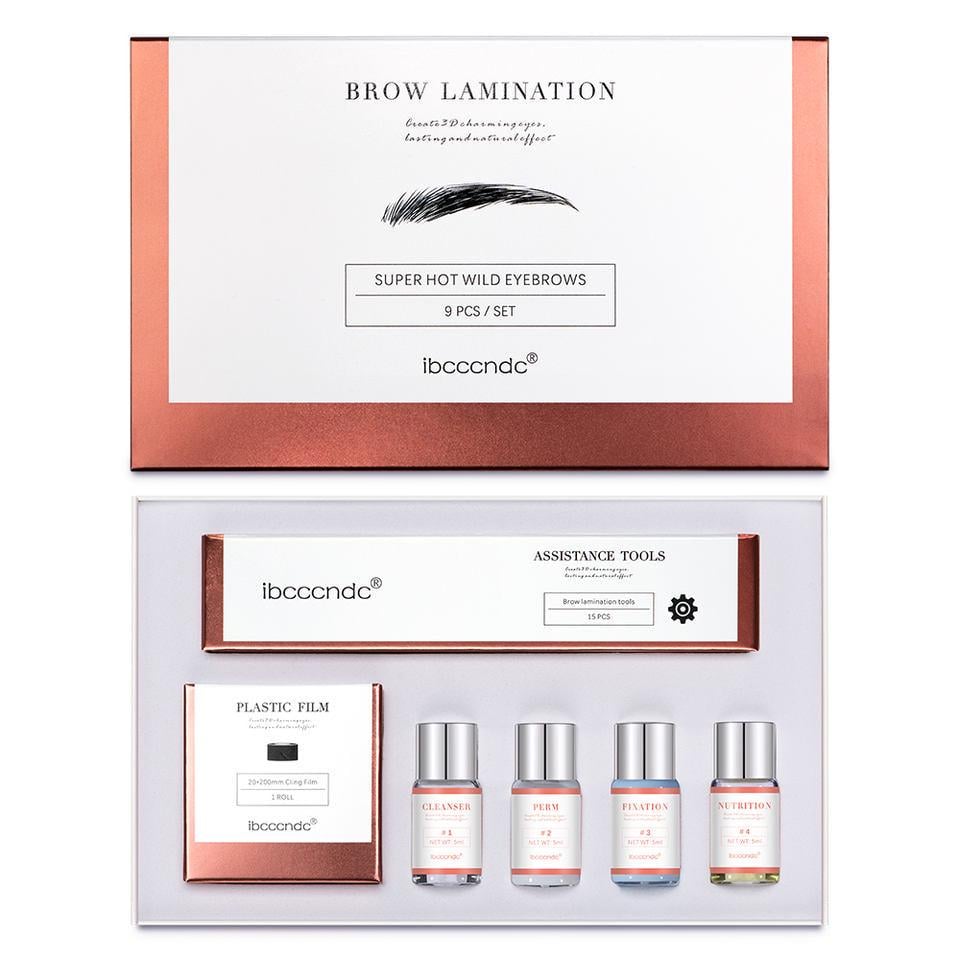Набор для ламинирования и биозавивки бровей Ibcccndc Rose Gold (00011)