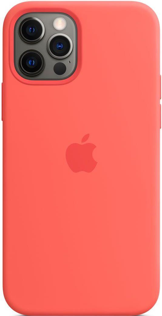 Силиконовый чехол-накладка Apple Silicone Case with MagSafe for iPhone 12 Pro Max, Pink Citrus (HC)