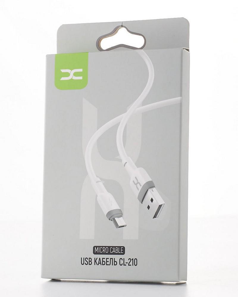 Кабель інтерфейсний DC micro USB CL-210 White (36968) - фото 2 Кабель інтерфейсний DC micro USB CL-210 White (36968) - фото 2
