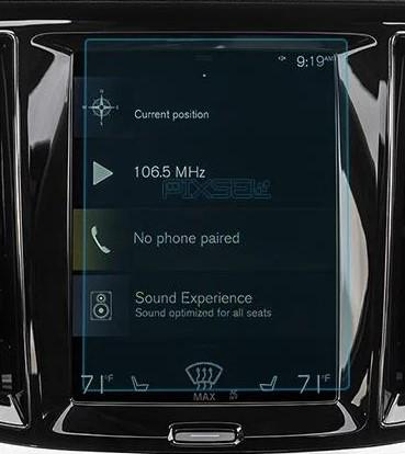 Стекло защитное Pixsel гибридный глянец на монитор Volvo S 90 8,9“ 2016