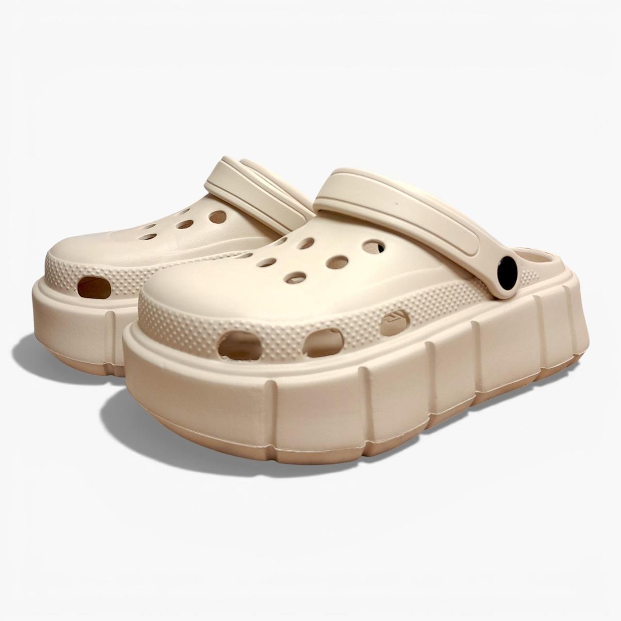 Сабо женские Progres на платформе р. 38 23,5 см Бежевый (2889265662)