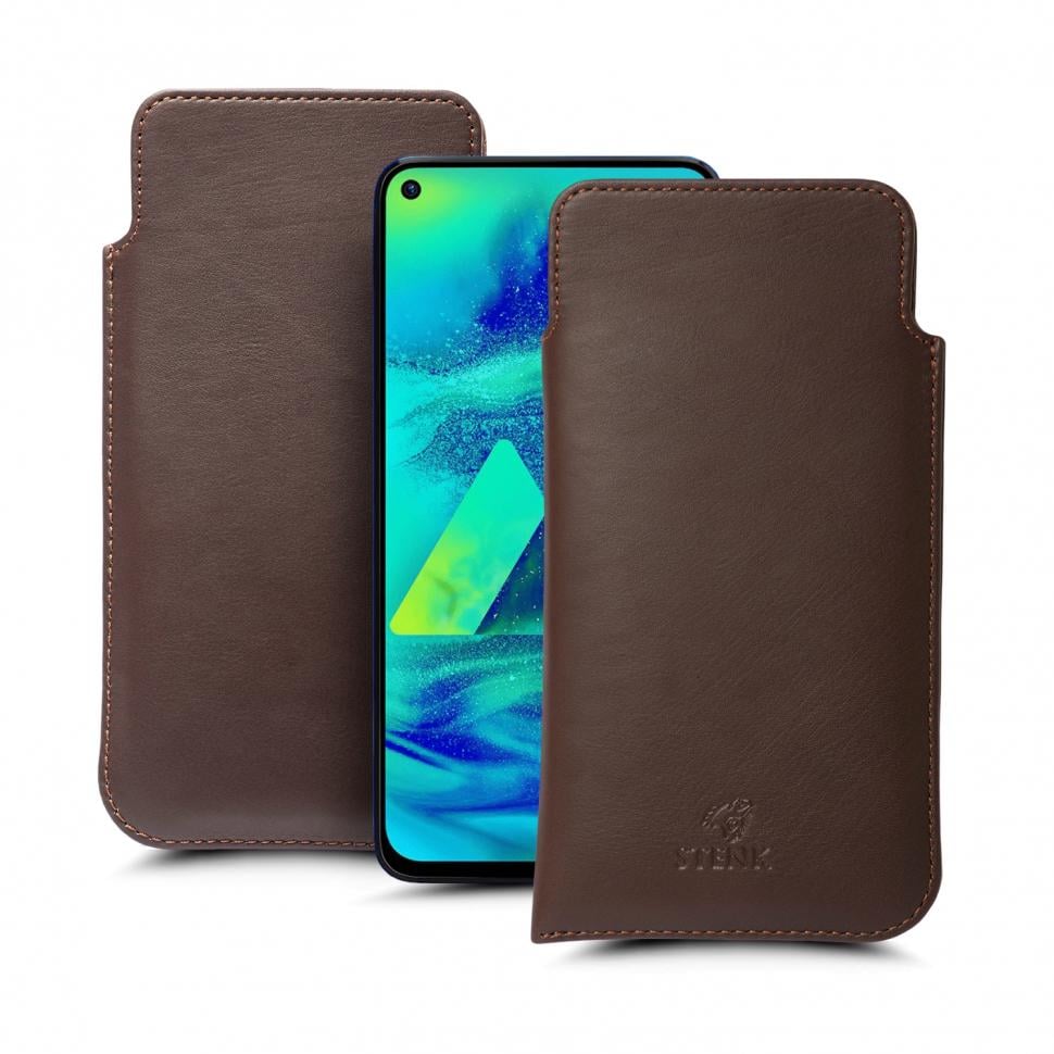 Футляр Stenk Elegance для Samsung Galaxy M40 Коричневый (66122)