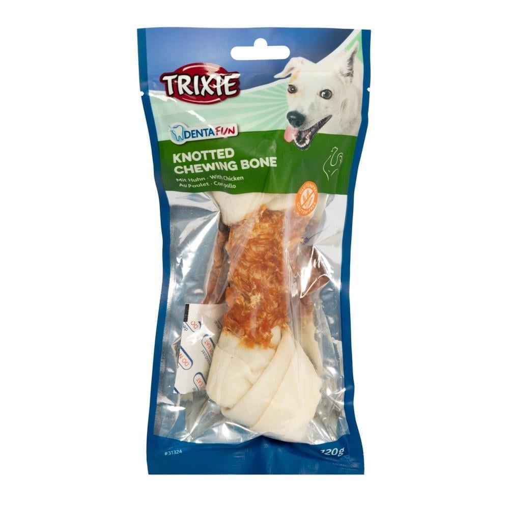 Лакомство для собак Trixie Denta Fun Кость для чистки зубов с курицей 18 см 120 г (1789920214)
