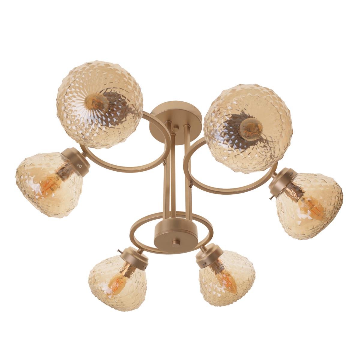 Люстра модерн Brille BL-996S/6 E14 XFG Бронзовий