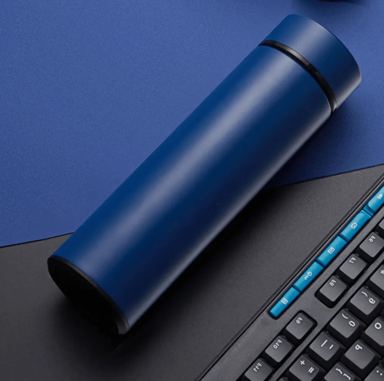 Термос умный с датчиком температуры 500 мл Синий (111229) - фото 3