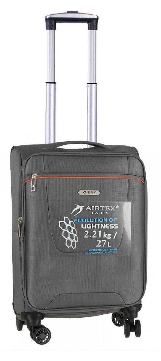 Чемодан тканевый Airtex 825 малый 4 колеса Серый (At00003)