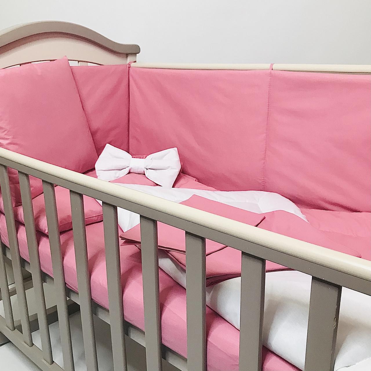 Бортики защита в детскую кровать Penetka бязь 120x40/60x40 см Розовый (6500.120.40.95) - фото 10 Бортики защита в детскую кровать Penetka бязь 120x40/60x40 см Розовый (6500.120.40.95) - фото 10