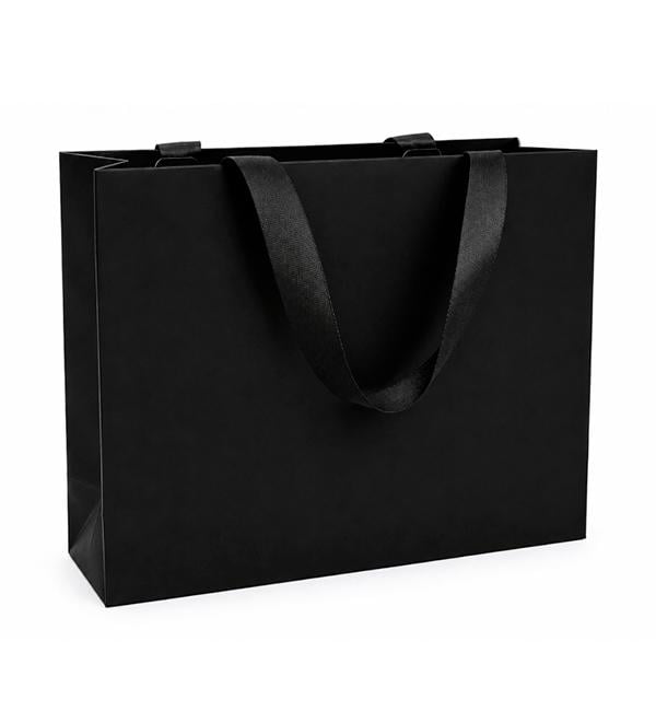 Подарочный пакет 38x13x28 см Black (11072) Подарочный пакет 38x13x28 см Black (11072)