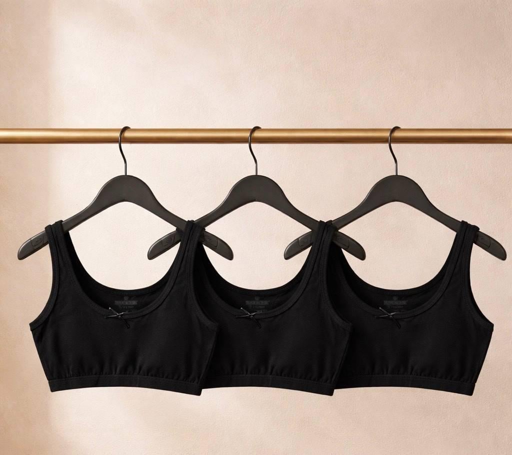 Набір топів для дівчинки BAYKAR р. 6 158-164 см 11-12 років 3 шт. Чорний (4768-02)