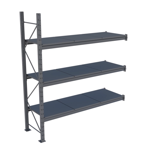 Стелаж Modern-Expo Mini Rack з металевими полицями приставна секція 3 рівні 2127х1850х615 мм (3-3-31)