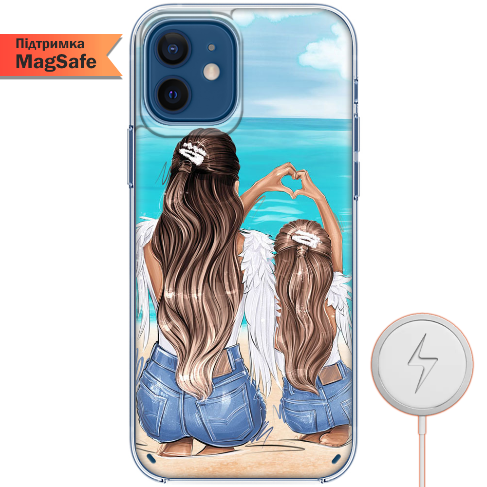 Чехол BoxFace iPhone 12 mini Family Vacation Прозрачный силикон с поддержкой MageSafe (41084-up2380-41496)