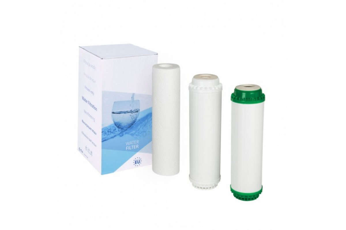 Комплект картриджей Aquafilter для систем FP3-K1 FP3-HJ-K1 и FP3-2 Комплект картриджей Aquafilter для систем FP3-K1 FP3-HJ-K1 и FP3-2