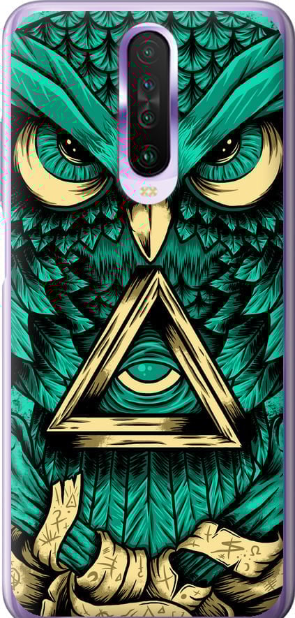 Чехол на Xiaomi Redmi K30 Сова Арт-тату (3971t-1836-42517)