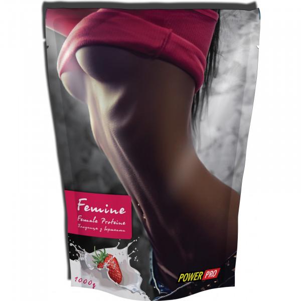 Протеин Power Pro Femine Protein 1 кг Клубника