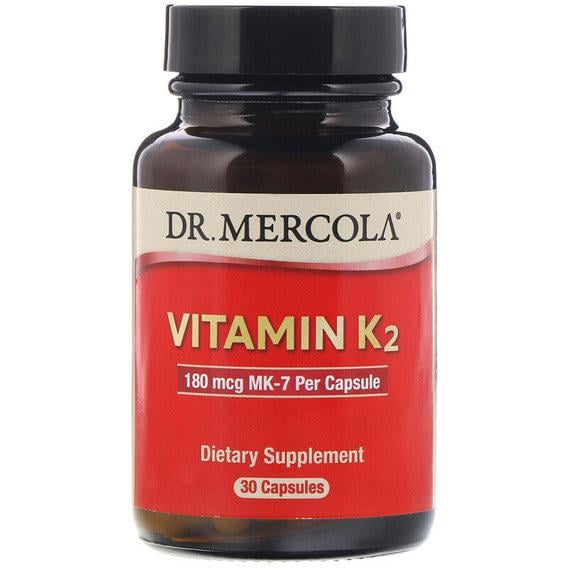 Витамин K Dr. Mercola Vitamin K2 180 mcg 30 Caps (MCL-01194)