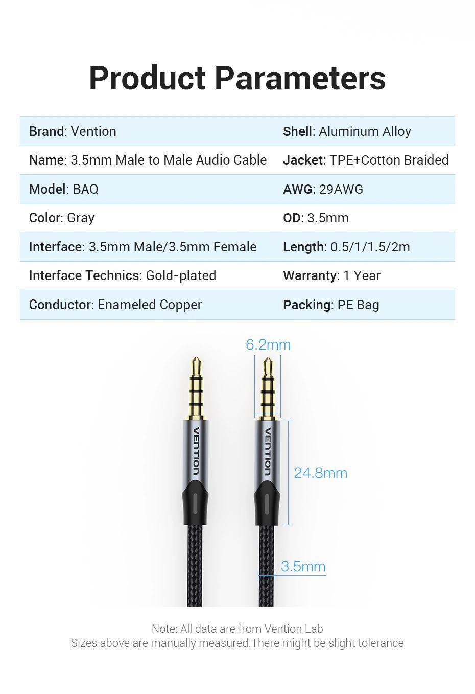 Кабель з підтримкою мікрофону Vention 3.5 мм minijack TRRS стерео AUX 4-піновий Плоский 1 м Чорний (BAQHF) - фото 8 Кабель з підтримкою мікрофону Vention 3.5 мм minijack TRRS стерео AUX 4-піновий Плоский 1 м Чорний (BAQHF) - фото 8