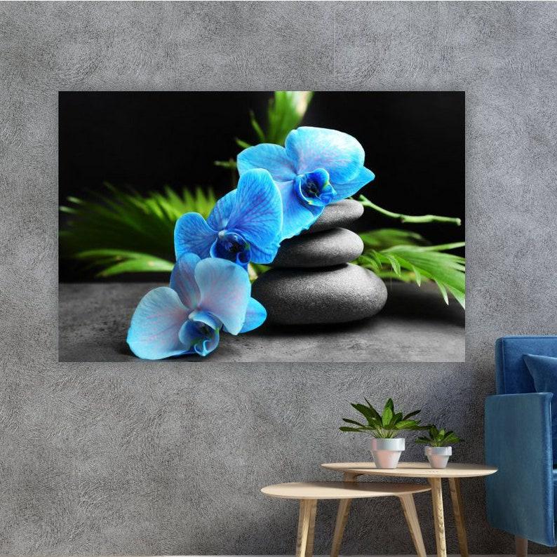 Картина на холсте KIL Art Голубая орхидея 51x34 см (243)