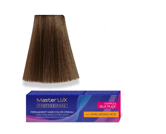 Крем-краска для волос стойкая Master LUX 6.71 Темно-русый 60 мл Коричнево-пепельный
