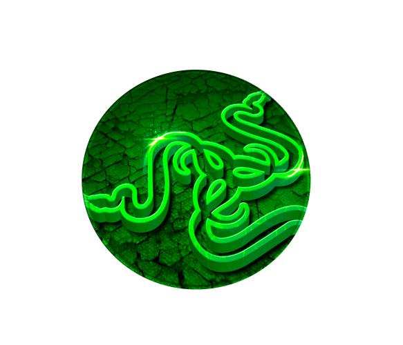 Килимок для мишки VOLTRONIC RAZER 4 200x200 мм 2 мм круглий Green (RRZ4)