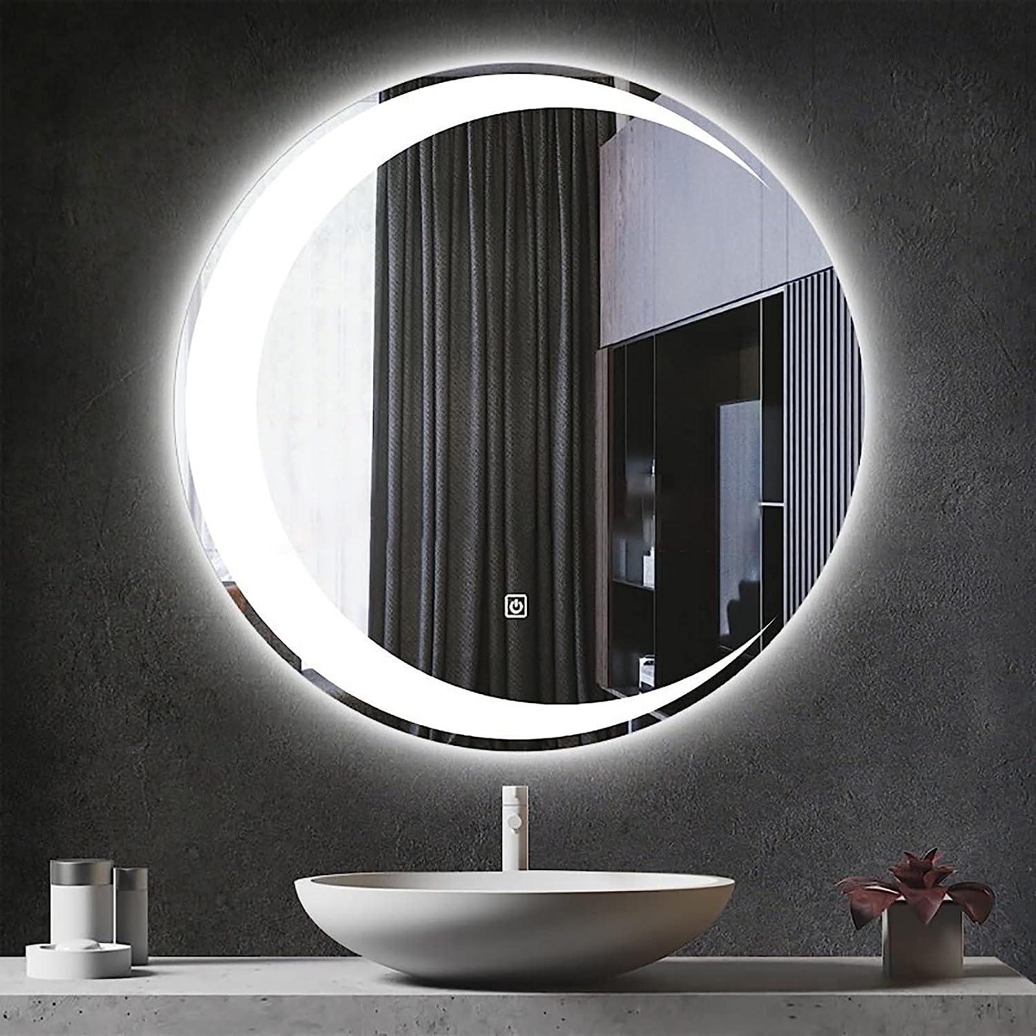 Зеркало Dim Dzerkal SOLA с LED-подсветкой/сенсорным управлением 50х50 см (13863)