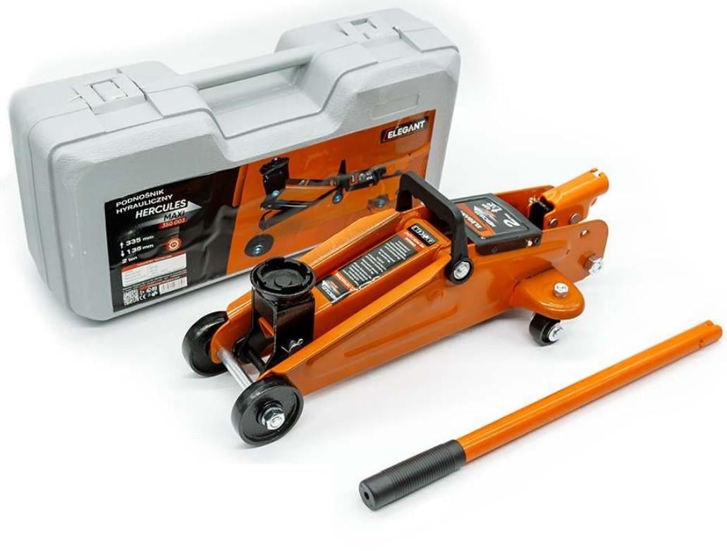 Домкрат Hercules гидравлический подкатный Elegant Maxi 2 т 135/335 мм в кейсе (EL 350 003)
