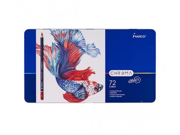 Олівці Chroma 72 кольори у металевому кейсі