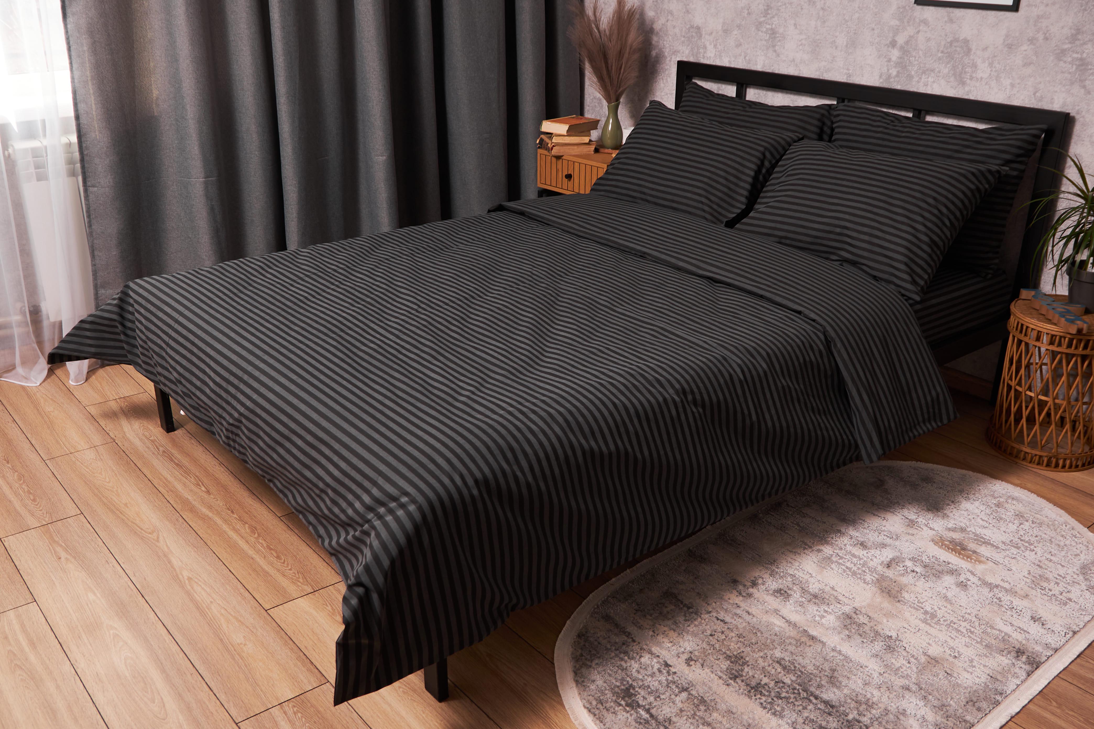 Пододеяльник Moon&Star Gold Люкс Stripe бязь двуспальный 175х210 см Gray (MS-870000027)