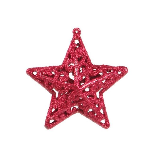 Набор новогодних подвесок Flora Звездочки 10,5 см 3 шт. (43121)